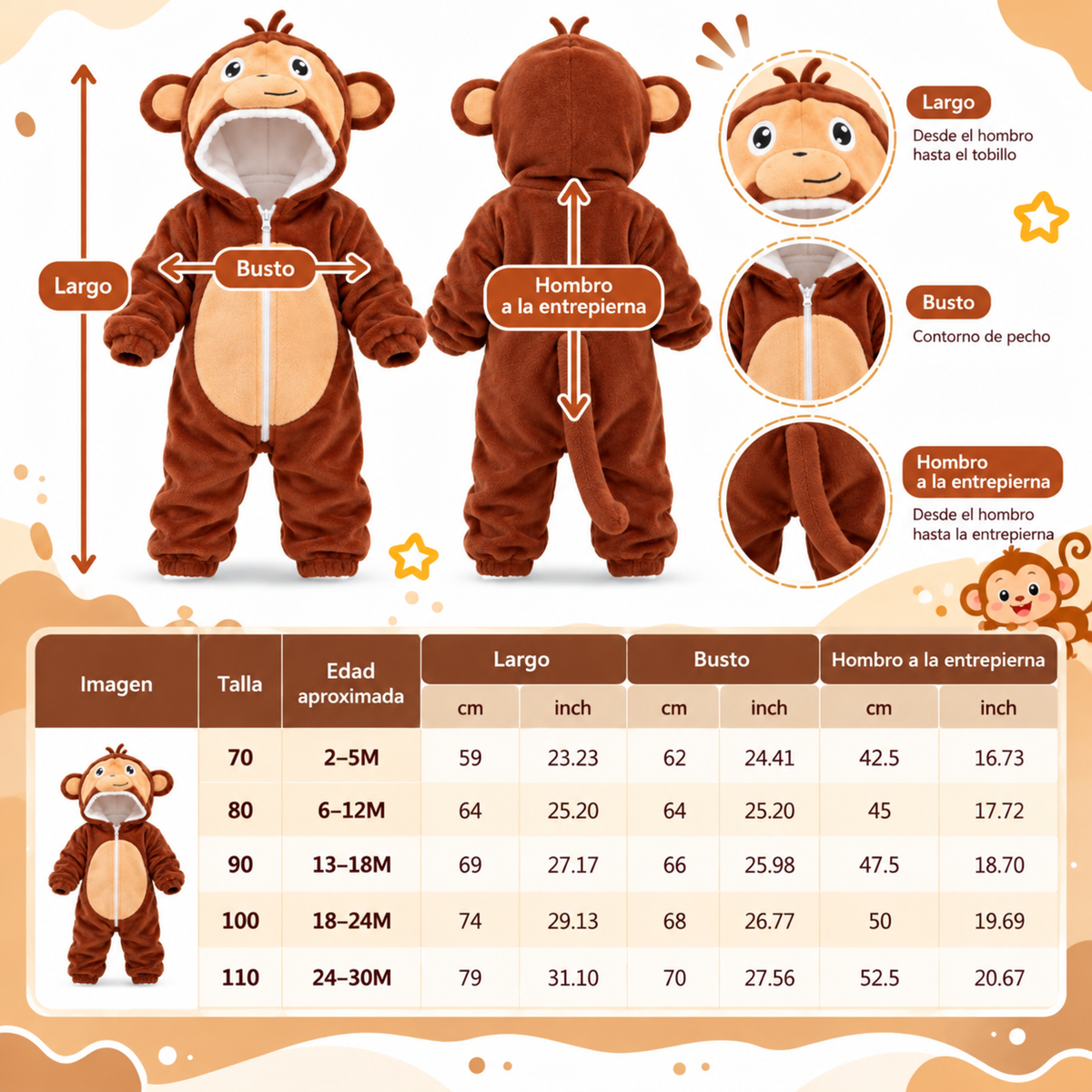 MimiZoo™ Traje de Monito